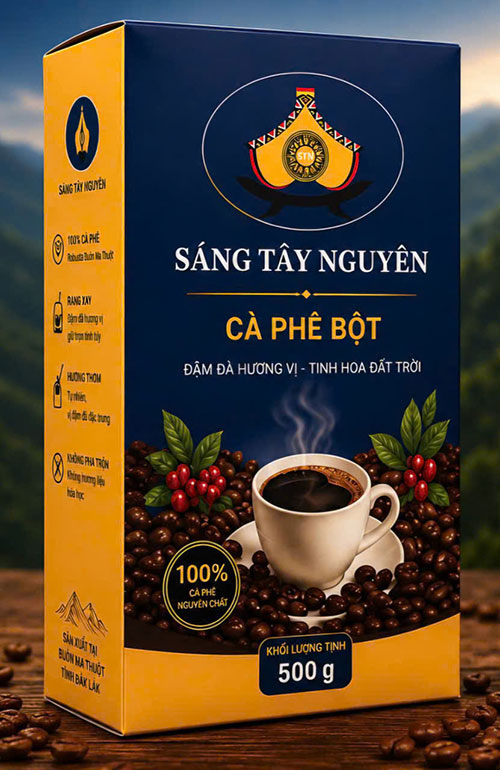 Cà phê Robusta 500g rang hạt